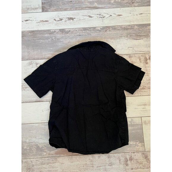 Pokémon Short Sleeve XS Cotton Black Button-Up Pikachu Grpahic Shirt Pre-Owned - Picture 4 of 4